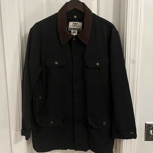 Route 66 Black Canvas Barn Jacket L/G